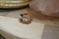 Persian Gulf Agate x Raw Copper Adjustable Ring