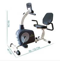 دراجة رياضية مغناطيسية مع كرسي ظهر لاعادة التأهيل