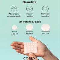 كوسركس لصقات علاج حب الشباب والبثور - 24 قطعة