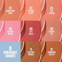 ميبيلين سنكيسر بلشر أحمر خدود وبرونزر سائل 4.7 مل