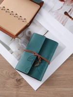 دفتر جلد فاخر - ورق لون كرتوني - الورق قابل للإزال...