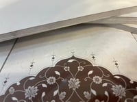 ورق نشان طويل مزخرف بالتذهيب ‏مقاس عرض ال أي فور 2...