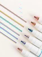 6 أقلام للكتابة ثلاثية الأبعاد بألوان مختلفة