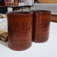 مقلمة مكتب جلد صناعة يدوية