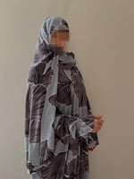 شرشف صدف رمادي - سحاب