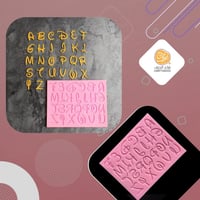 قالب الحروف الانجليزي خط زخرفي