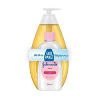 جونسون مجموعة شامبو للأطفال 750 مل + زيت الاطفال 2...