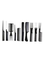 طقم أمشاط شعر لصالونات التصفيف الاحترافية 10 قطع أ...