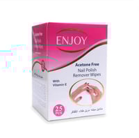 انجوي استون مناديل لازالة طلاء الاظافر 25