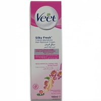 مزيل شعر كريم سيلكي فريش للبشره العاديه من فيت 100...