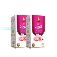 حبتين زيت الورد للجسم من وادي النحل - 125 مل