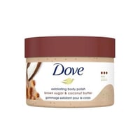 دوف مقشر الجسم بزبدة الكاكاو والسكر البني - 298 جم