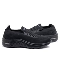 حذاء رياضي للرجال من القماش خفيف - أسود