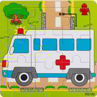 بازل Puzzle خشبي لتعليم الترتيب - 4 مجموعات للاطفا...