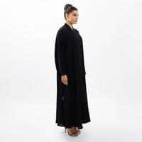 عباية سوداء مع كسرات ( ندى كلوش )