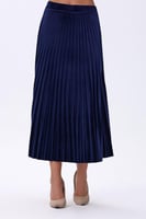 تنورة مخمل بليسيه بلون ازرق ملكي