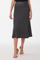 تنورة استريتش رصاصي غامق