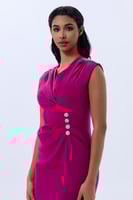 فستان كريب فوشي