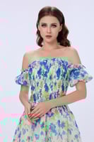 فستان مشجر أوف شولدر