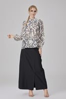 بلوزة شيفون ناعم اوف وايت