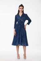 فستان بليسية مع لؤلؤ