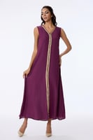 قفطان شيفون عنابي