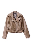 جاكيت جلد بني