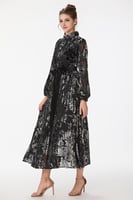 فستان طبع مخمل