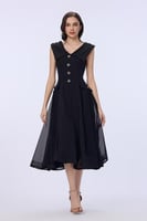 فستان كريب بازرار مميزة