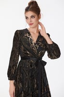 فستان طبع مخمل