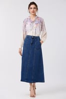 بلوزة شيفون حرير