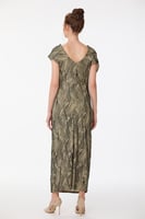 فستان لوريكس طبع مخمل