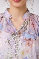 بلوزة شيفون حرير