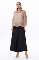 بلوزة شيفون طبعة خفيفة