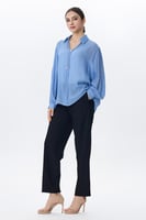 بلوزة ازرق فضفاضة