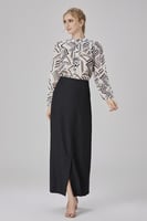 بلوزة شيفون ناعم اوف وايت