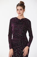 فستان طبع مخمل