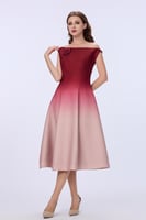 فستان احمر كريب