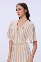 فستان استرتش مقلم