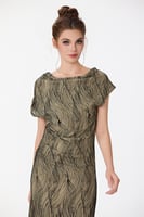 فستان لوريكس طبع مخمل