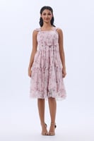 فستان شيفون بقصة كورسيه