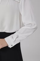 بلوزة شيفون بكلف كريستال