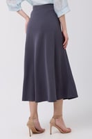 تنورة قطن استرتش رمادي