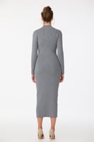 فستان استريتش رمادي