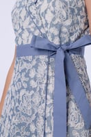 فستان دانتيل ازرق فاتح