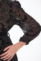 فستان طبع مخمل