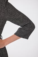 فستان صوف رمادي