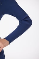 فستان صوف مع لؤلؤ