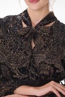 فستان طبع مخمل