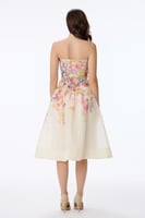 فستان اورغنزا بنقشة الوان